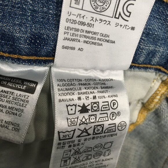 Levis Mens 527‎ Slim Boot Fit Blue Jeans size 38x30 Cotton Denim Pants Light - Picture 9 of 15